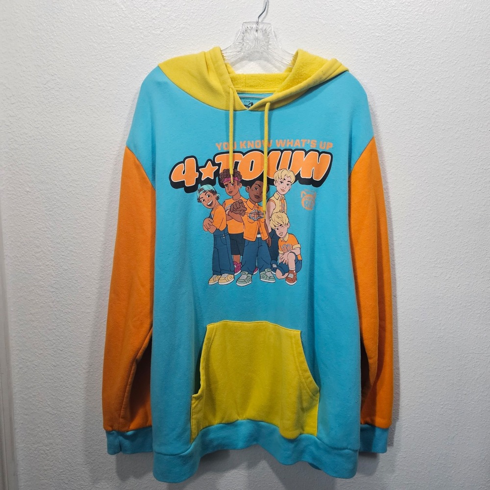 Disney Pixar Turning Red 4*Town Group Portrait Color Block Hoodie Size 2X